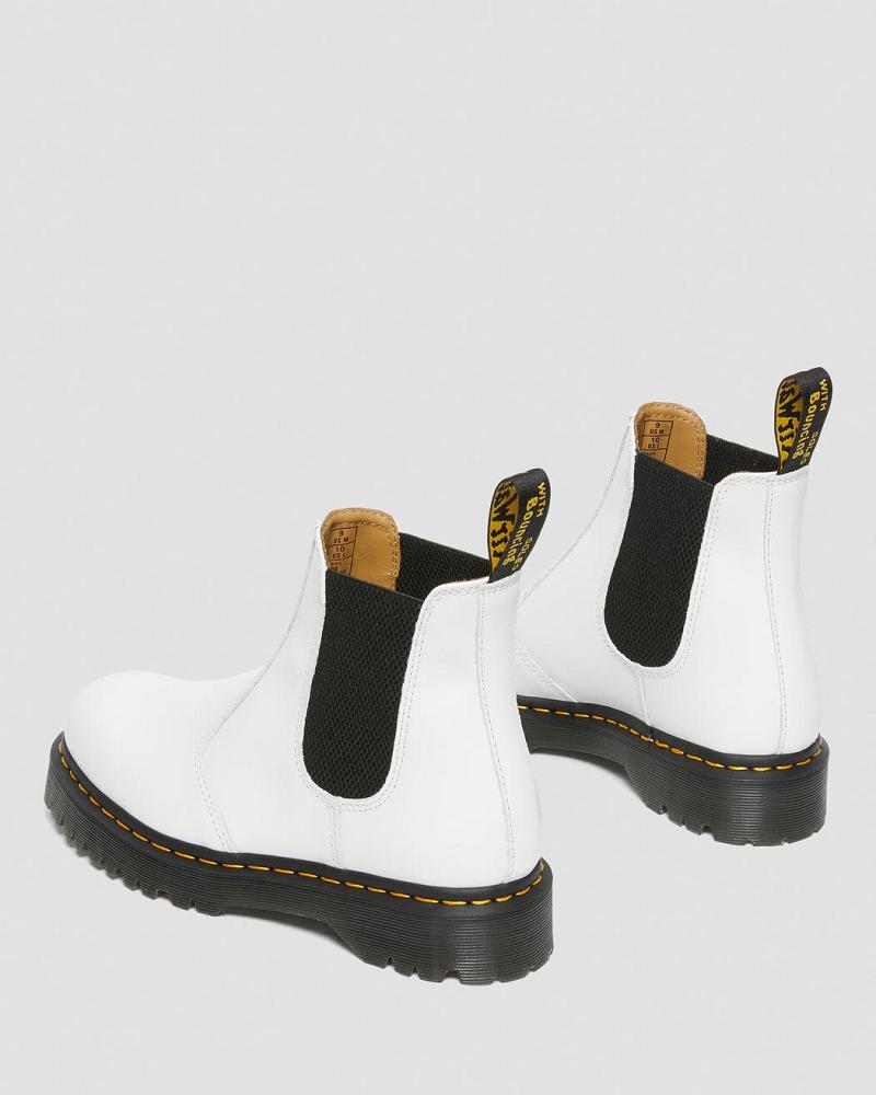 Dr Martens 2976 Bex Smooth Leren Enkellaars Heren Wit | NL 381CTV